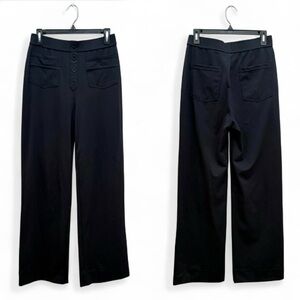 Halara Black Wide Leg Day Stretch Casual Pants Size Medium Fitness Workout Gym